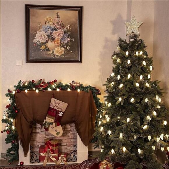 100 LED 66FT Waterproof Connectable Green Wire Fairy Lights Christmas Lights - Picture 6 of 7